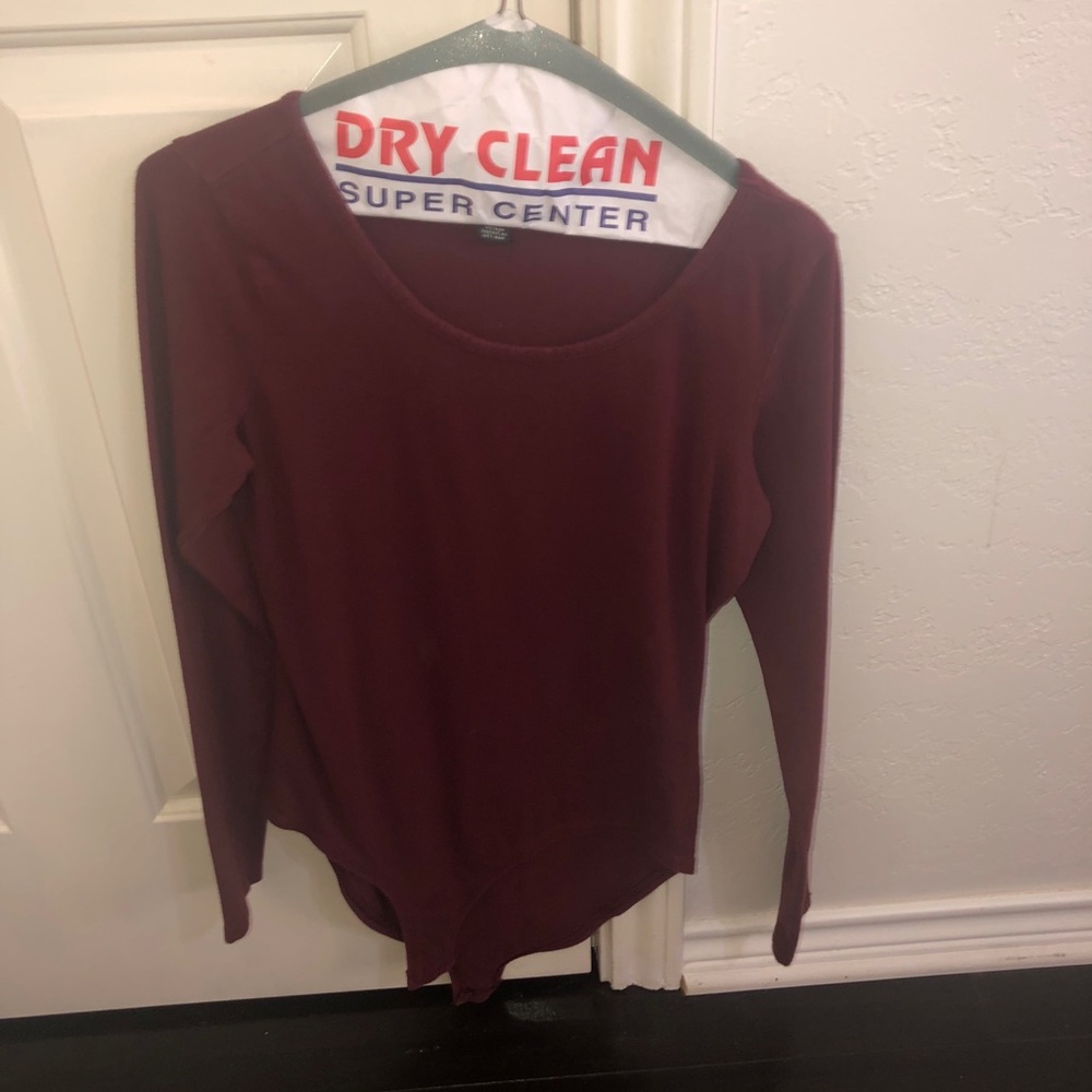 Burgundy bodysuit